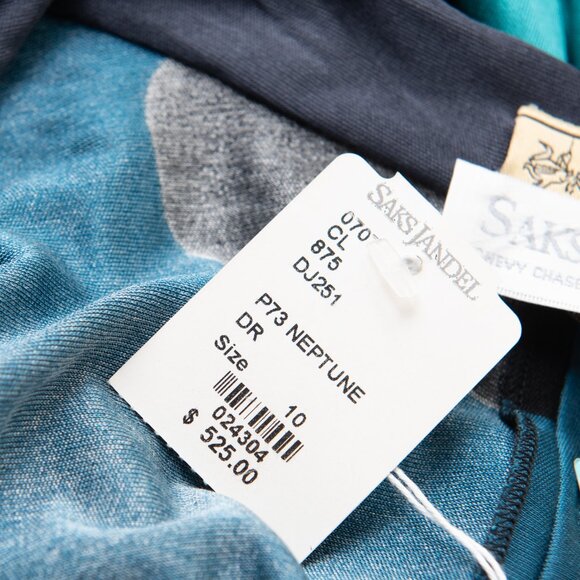 Issa London 100% Silk Dress A-Line Kimono Mini Deep V-Neck Blue Grey Size 10 New - Picture 5 of 10